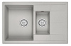 Кухонная мойка Granula 7802, БАЗАЛЬТ, кварц 775х495