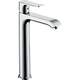 Детальная картинка товара «смеситель для раковины hansgrohe metris со средним изливом и сливным гарнитуром, хром 31183000»