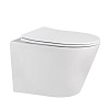 Унитаз подвесной ABBER Bequem AC1102MW белый матовый, безободковый с крышкой микролифт