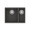 Кухонная мойка Lemark SINARA 550.2-U встраиваемая снизуз кварцгранита, серый шелк 9910083