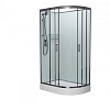 Душевая кабина Frank F412L М Brilliant левосторонняя без крыши полированный хром профиль матовое сте 20091