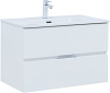 Тумба под раковину Aquanet Алвита New 80 2 ящика, белый матовый 00277514